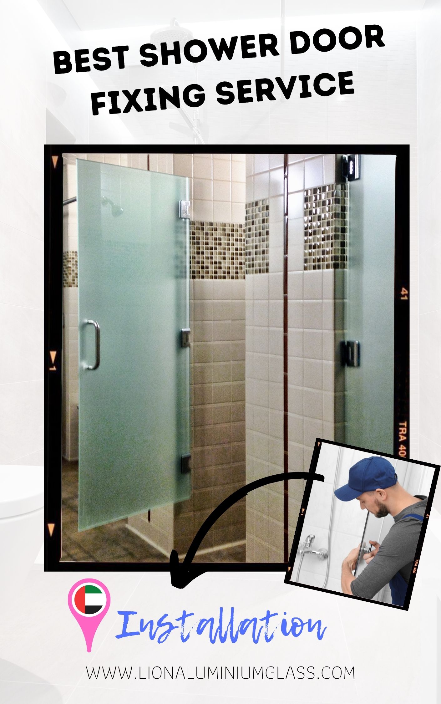 cat door fixing service lion aluminium glass