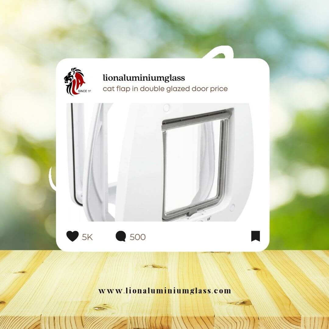 cat flap in double glazed door price lion aluminium cat fitting dubai